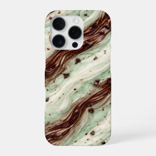 Mint Chocolate Chip Milkshake Marmer Design iPhone Hoesje (Achterkant)