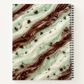 Mint Chocolate Chip Milkshake Marmer Design Notitieboek (Achterkant)