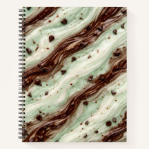 Mint Chocolate Chip Milkshake Marmer Design