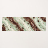 Mint Chocolate Chip Milkshake Marmer Design Yogamat (Achterkant (horizontaal))
