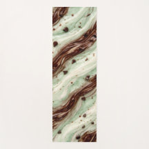 Mint Chocolate Chip Milkshake Marmer Design