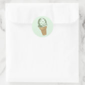 Mint Chocolate Chip Ronde Sticker (Tas)
