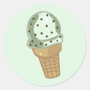Mint Chocolate Chip Ronde Sticker