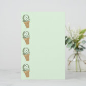 Mint Chocolate Chip Stationery Briefpapier (Staand voorkant)