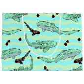 Mint Chocolate Chip Zebra Sharks Groot Cadeauzakje (Achterkant)
