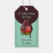 Mint Chocolate Covered Strawberry A Little Treat Cadeaulabel (Voorkant)