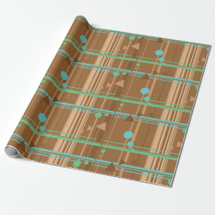 Mint Chocolate Geometry Cadeaupapier