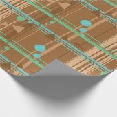 Mint Chocolate Geometry Cadeaupapier (Hoek)