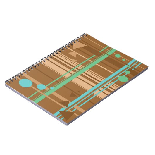 Mint Chocolate Geometry Notitieboek (Linkerzijde)