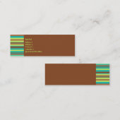 Mint Chocolate-profielkaart Mini Visitekaartje (Voorkant / Achterkant)