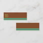 Mint Chocolate-profielkaart Mini Visitekaartje (Voorkant / Achterkant)