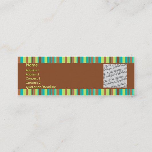 Mint Chocolate-profielkaart Mini Visitekaartje (Voorkant)