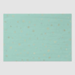 Mint Christmas Gold Snowflakes Tissuepapier<br><div class="desc">Mint Christmas gouden sneeuwvlokken</div>