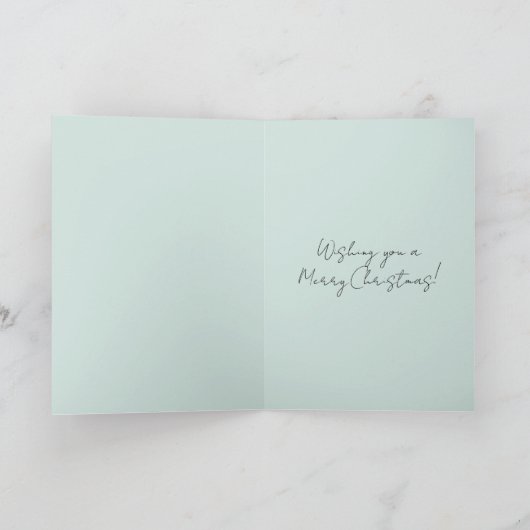 Mint Christmas Ornaments Tree Kaart (Binnen)