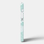 Mint Chrysanthemums Floral Pattern Case-Mate iPhone Case (Achterkant / Links)