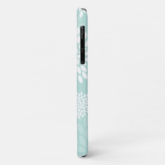 Mint Chrysanthemums Floral Pattern Case-Mate iPhone Case (Achterkant/links)