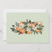 Mint Citrus Modern Bridal Shower Kaart (Achterkant)