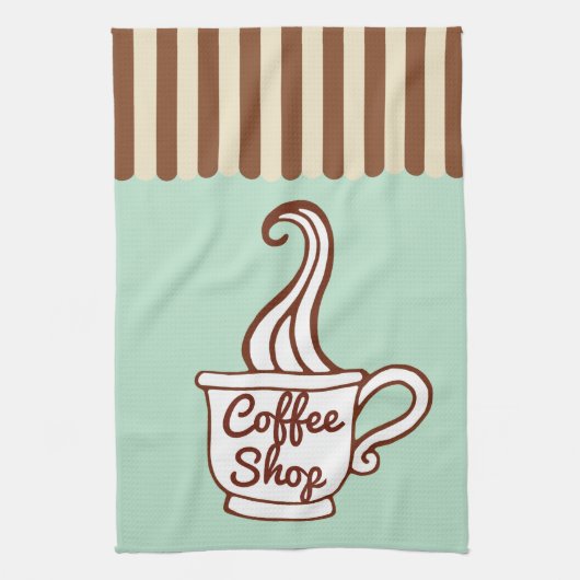 Mint Coffee Shop Kitchen Towel Theedoek (Verticaal)