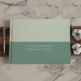 Mint Color Block Wedding Gastenboek