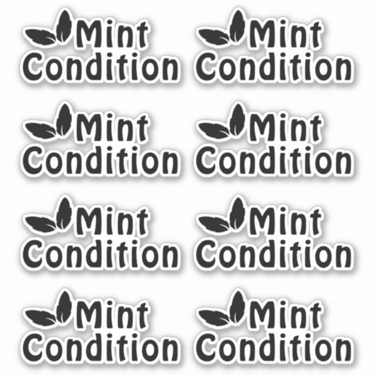 Mint Condition Peel-Off Sticker (Voorkant)