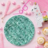 Mint Confetti Glitter Papieren Bordje (Feest)