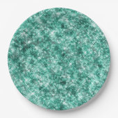Mint Confetti Glitter Papieren Bordje (Voorkant)