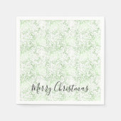 Mint Confetti Stippen Kerst Servet (Voorkant)