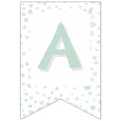 Mint Confetti Waterverf Stippen Bunting Flag Vlaggetjes (Derde vlag)
