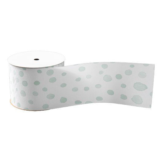 Mint Confetti Waterverf Stippen lint (Spoel)