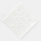 Mint Confetti Waterverf Stippen Papier servet (Hoek)