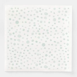 Mint Confetti Waterverf Stippen Papier servet