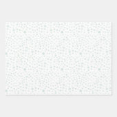 Mint Confetti Waterverf Stippen Wrapping Paper (Voorkant 2)