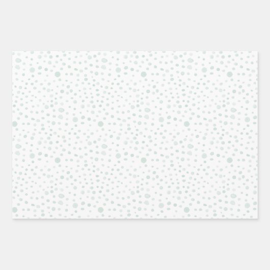 Mint Confetti Waterverf Stippen Wrapping Paper (Voorkant)