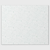 Mint Confetti Waterverf Stippen Wrapping Paper Cadeaupapier (Vlak)