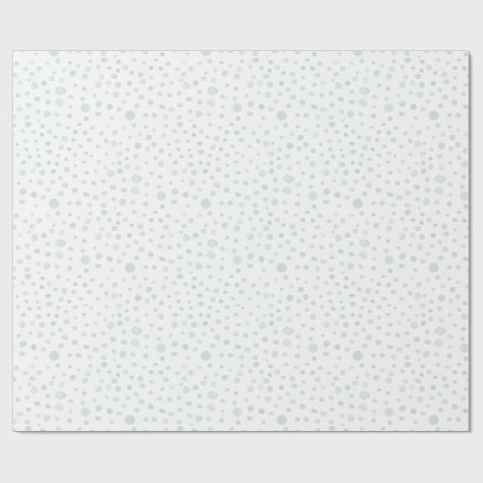 Mint Confetti Waterverf Stippen Wrapping Paper Cadeaupapier (Vlak)