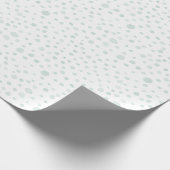Mint Confetti Waterverf Stippen Wrapping Paper Cadeaupapier (Hoek)
