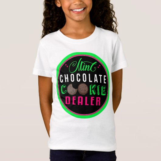 Mint Cookie Dealer Scout Shirt voor meisjes (Voorkant)