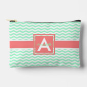Mint Coral Chevron Etui (Voorkant)