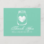 Mint country chic metselaar pot dank je kaarten (Voorkant)