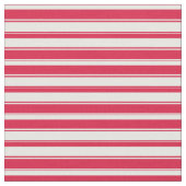Mint Cream & Crimson Lined Pattern Stof (Close Up)