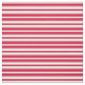 Mint Cream & Crimson Lined Pattern Stof (Swatch)