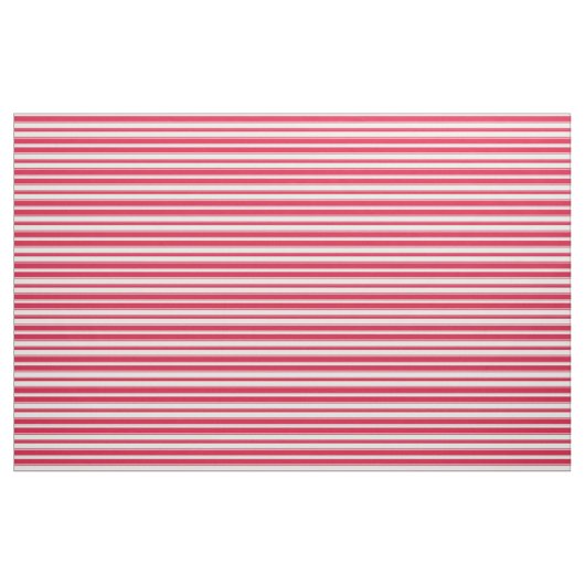 Mint Cream & Crimson Lined Pattern Stof (Fat Quarter)