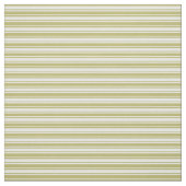 Mint Cream & Dark Khaki Pattern of Stripes Stof (Swatch)