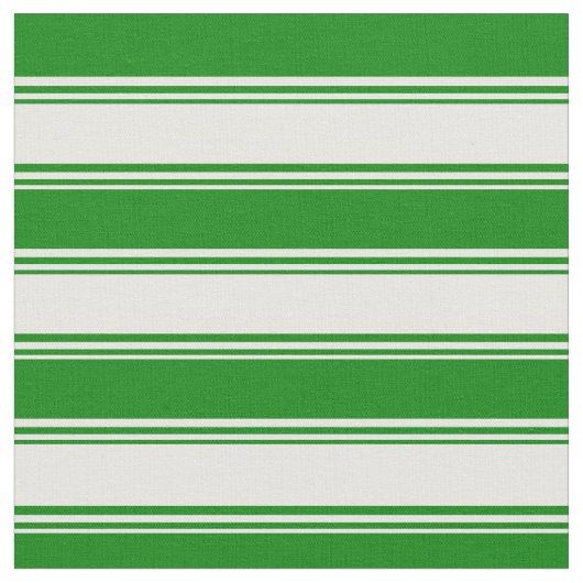 Mint Cream en Groen gekleurd Lined Pattern Stof (Close Up)