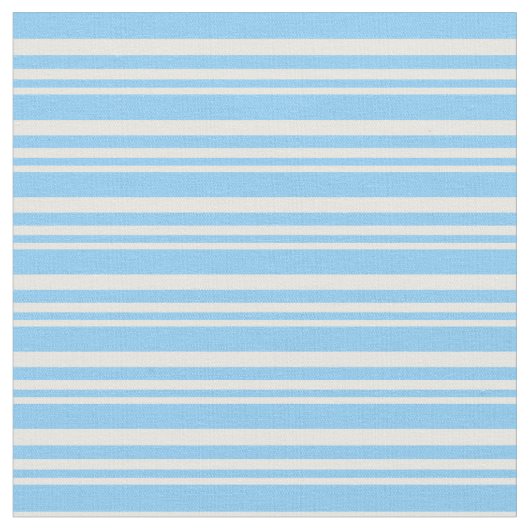 Mint Cream en Light Sky Blue Pattern van Stripes Stof (Close Up)