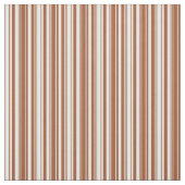Mint Cream en Sienna Stripes Pattern Stof (Swatch)