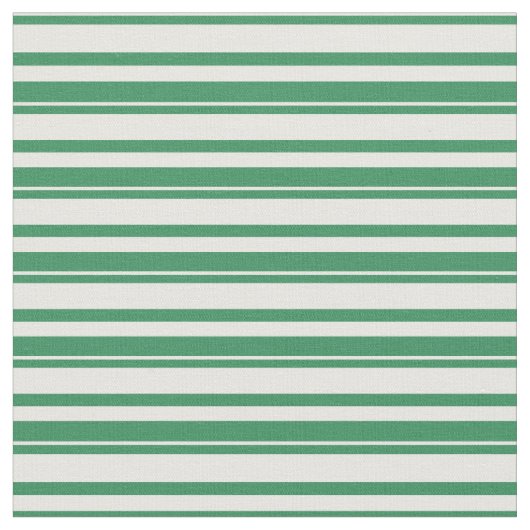 Mint Cream en Zee Groen gekleurd Lined Pattern Stof (Close Up)