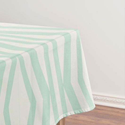 Mint Cream geometrisch patroon tafelkleed (Voorbeeld)