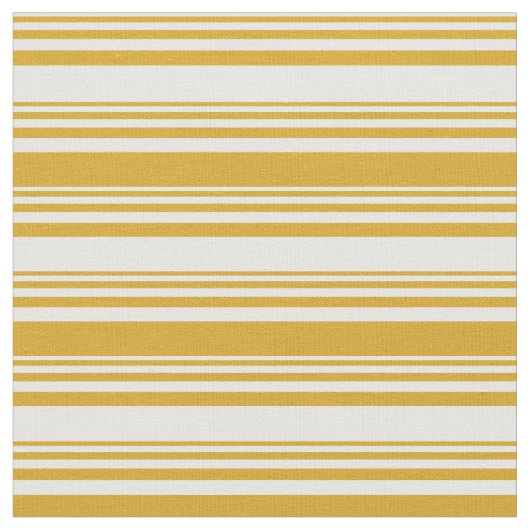 Mint Cream & Goldenrod Lined/Striped Pattern Stof (Close Up)