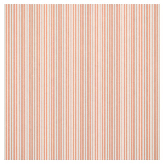 Mint Cream & Light Salmon Striped/Lined Pattern Stof (Swatch)
